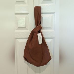 Knot-detailed top-handle bag